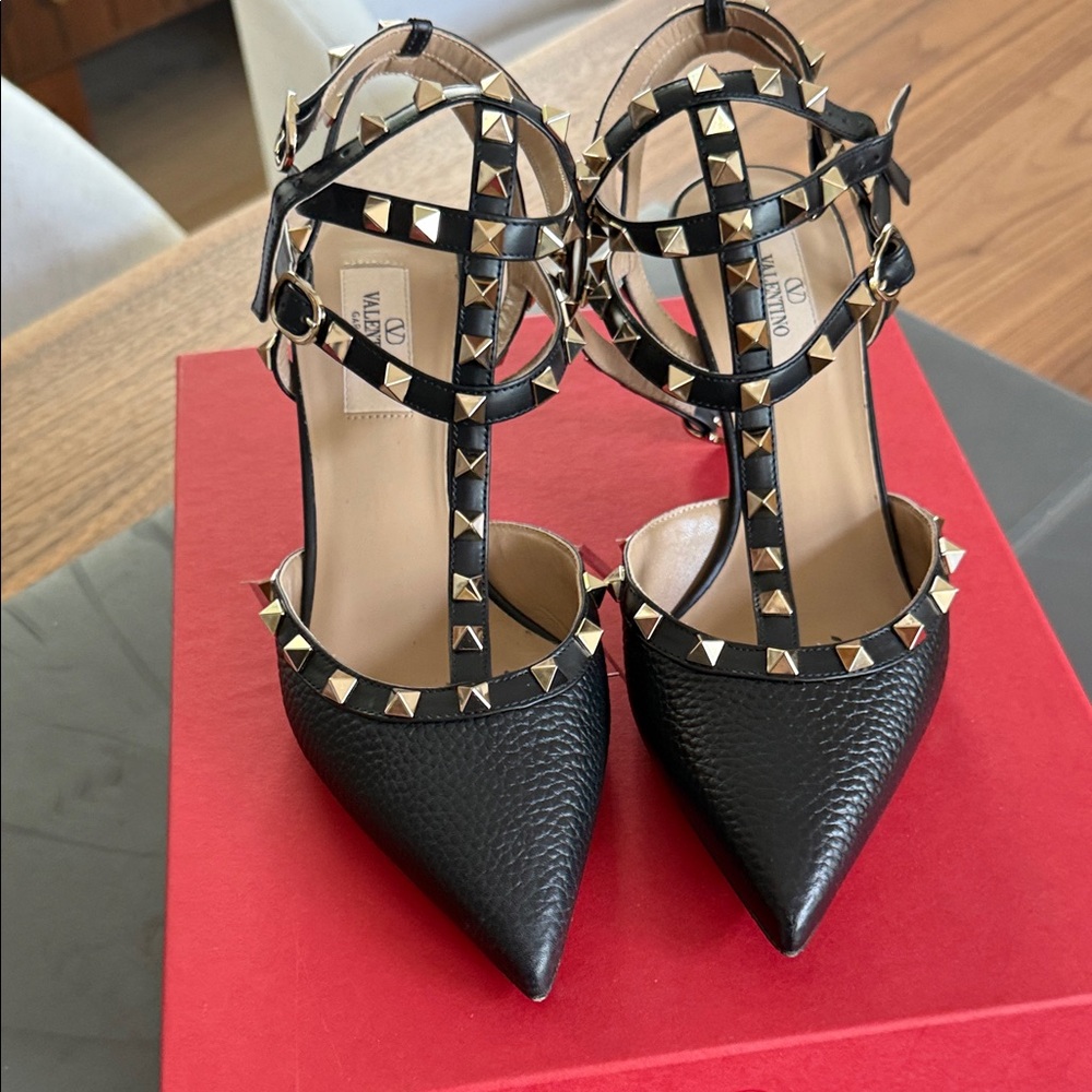 Valentino Black Studded Heels